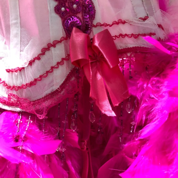 Custom corset with feathers - Picture 4 of 6